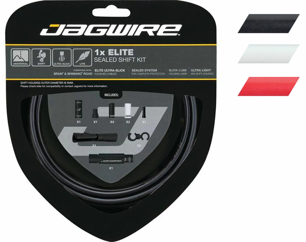 JAGWIRE 1x Set De Câbles De Dérailleur Elite Sealed 3 JAGWIRE 1x Set De Câbles De Dérailleur Elite Sealed