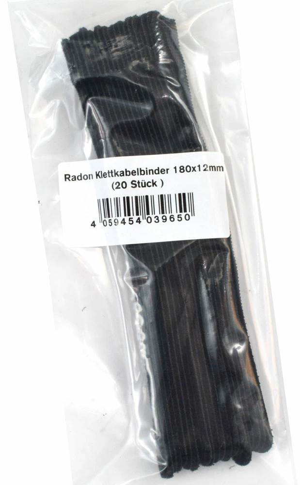 Radon Colliers De Serrage Velcro 180x12mm (20 Pièces) 5 Radon Colliers De Serrage Velcro 180x12mm (20 Pièces) – Image 3