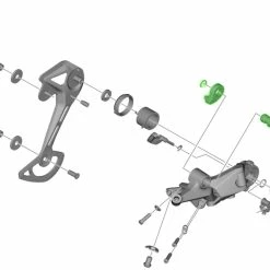Shimano Unité D'axe Pour Support De Dérailleur RD-M6100 7 Shimano Unité D'axe Pour Support De Dérailleur RD-M6100 -Sram Soldes Shimano Achseinheit fur RD M6100 Schaltwerk Halter Y3HK98010 c