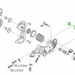 Shimano Unité D'axe Pour Support De Dérailleur RD-M640/M670 -Sram Soldes Shimano Achseinheit fur RD M640 M670 a
