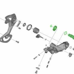 Shimano Unité D'axe Pour Support De Dérailleur RD-M9100 -Sram Soldes Shimano Achseinheit fur RD M9100 Schaltwerk Halter Y3FA98010 c