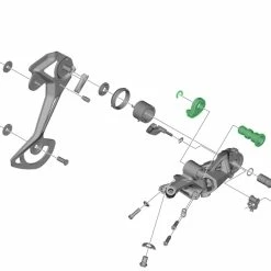 Shimano Unité D'axe Pour Support De Dérailleur RD-M8100/8120 5 Shimano Unité D'axe Pour Support De Dérailleur RD-M8100/8120 -Sram Soldes Shimano RD M8100 8120 Achseinheit fuer Schaltwerk Halter Y3FW98020 b