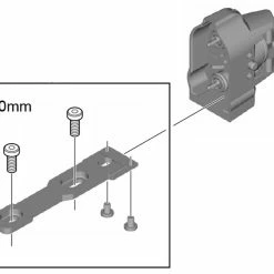 Shimano Di2 BM-DN100-S Porte-piles Court Interne/externe -Sram Soldes Shimano Di2 Batteriehalter BM DN100 S kurz intern extern IBMDN100S1 c