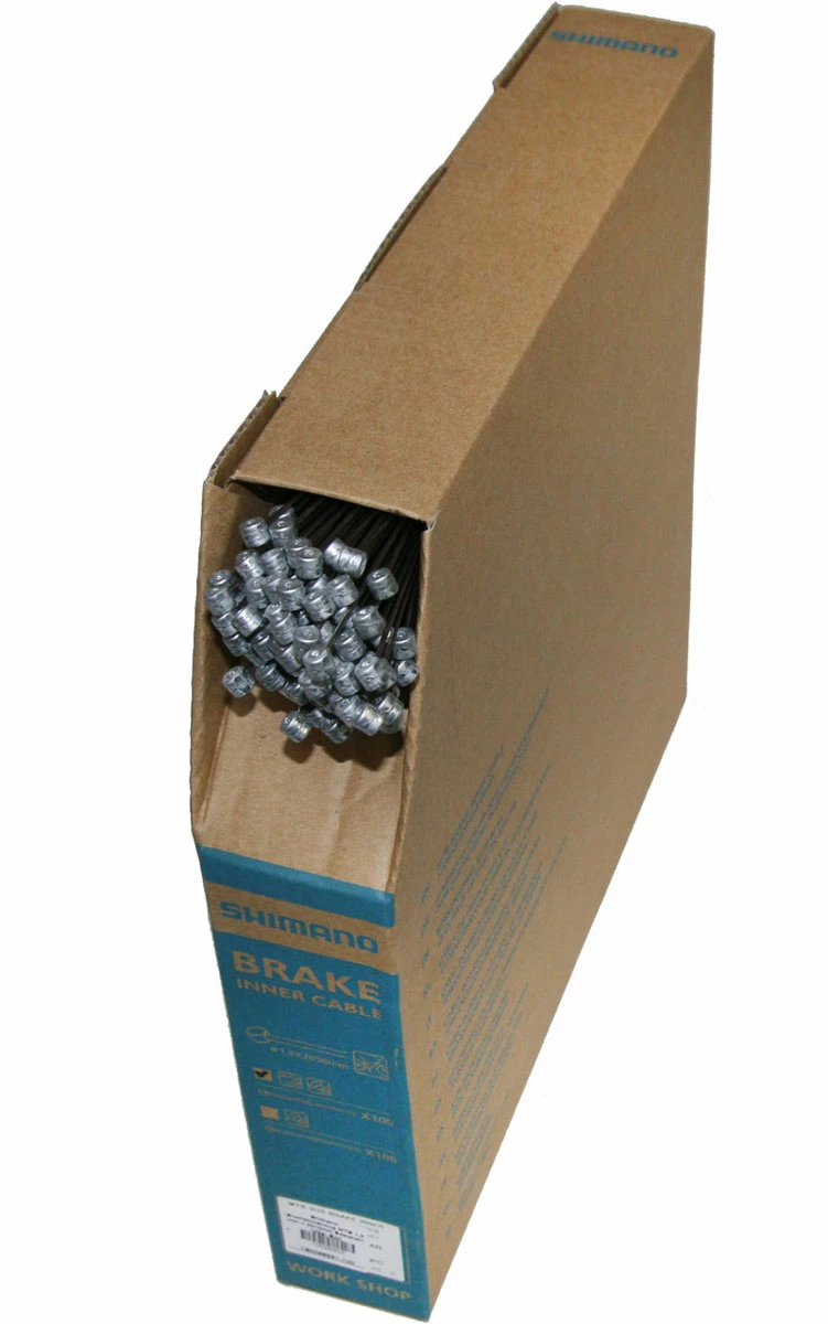 Shimano Câble De Frein MTB Inox SUS 1,6mm X 2050mm Boîte De 100 Pièces 3 Shimano Câble De Frein MTB Inox SUS 1,6mm X 2050mm Boîte De 100 Pièces