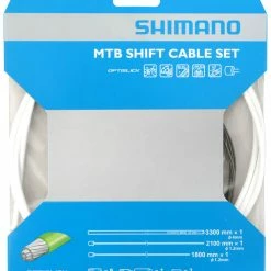 Shimano OT-SP41 OPTISLICK Jeu De Câbles De Changement De Vitesse MTB -Sram Soldes Shimano MTB Schaltzugset Optislick OT SP41 weiss c