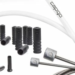 CAPGO BL ECO Jeu De Câbles De Dérailleur Long Shimano/SRAM 7 CAPGO BL ECO Jeu De Câbles De Dérailleur Long Shimano/SRAM -Sram Soldes capgo BL Shimano SRAM Schaltzugset ECO lang CBSHSWH EL SH AMCS2